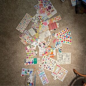 Large Lot of assorted variety of stickers some NEW and some USED